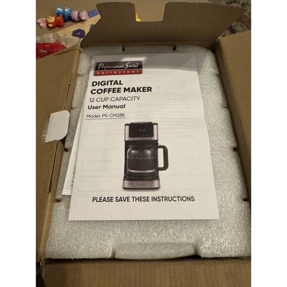 Mr. Coffee 12-Cup Programmable Drip Coffee Maker with Auto  NEW Professional Series Collezioni 12-Cup Programmable Coffee Maker